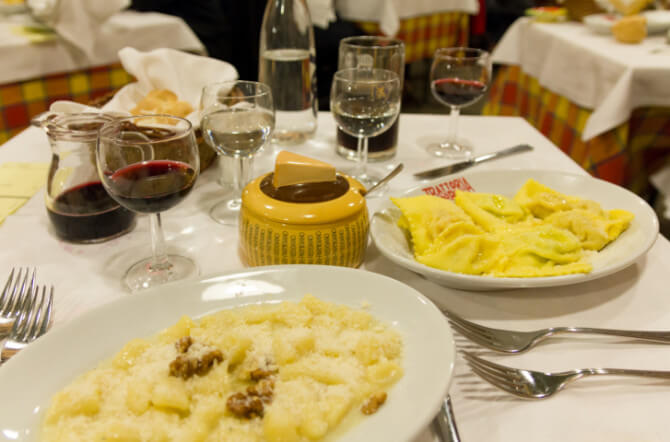 Italian Food Restaurants - Ristorante, Trattoria, and Osteria