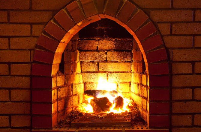 You Gotta Have Hearth - Cleaning the Brick Fireplace