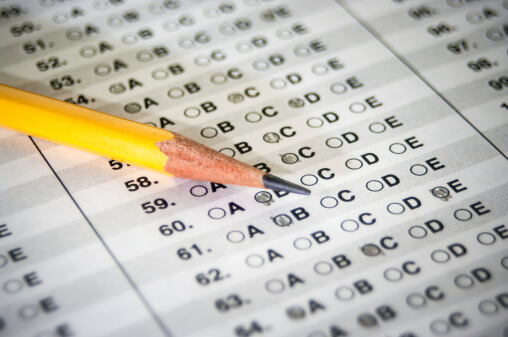 Standardized Test with Pencil