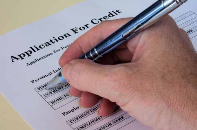 Application for credit