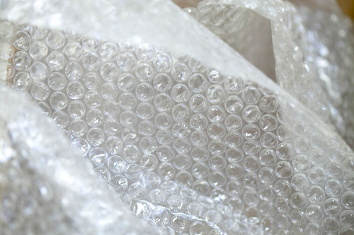 up close picture of bubble wrap