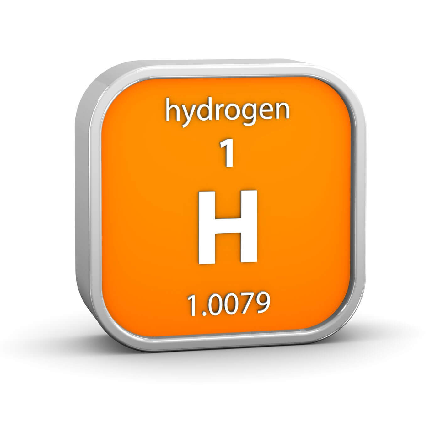 Hydrogen periodic table sign