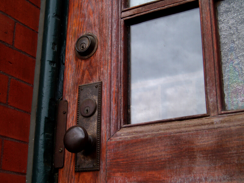 Door lock on home
