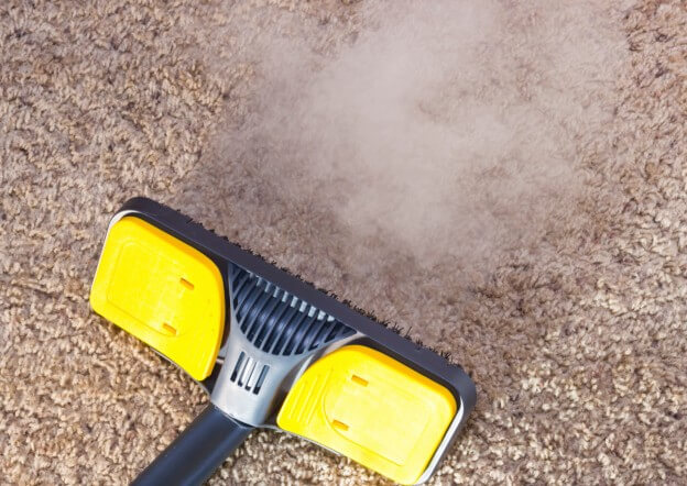 yellow steam cleaner carpet